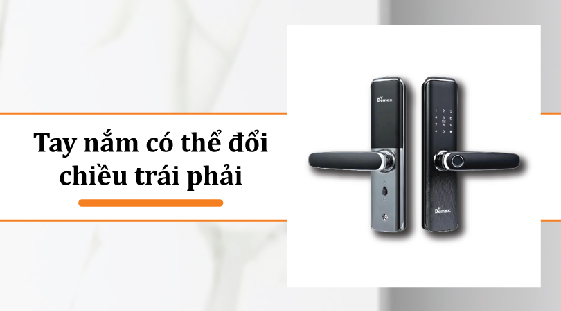 Demax EL268 GS - Tay nắm có thể đổi chiều trái phải